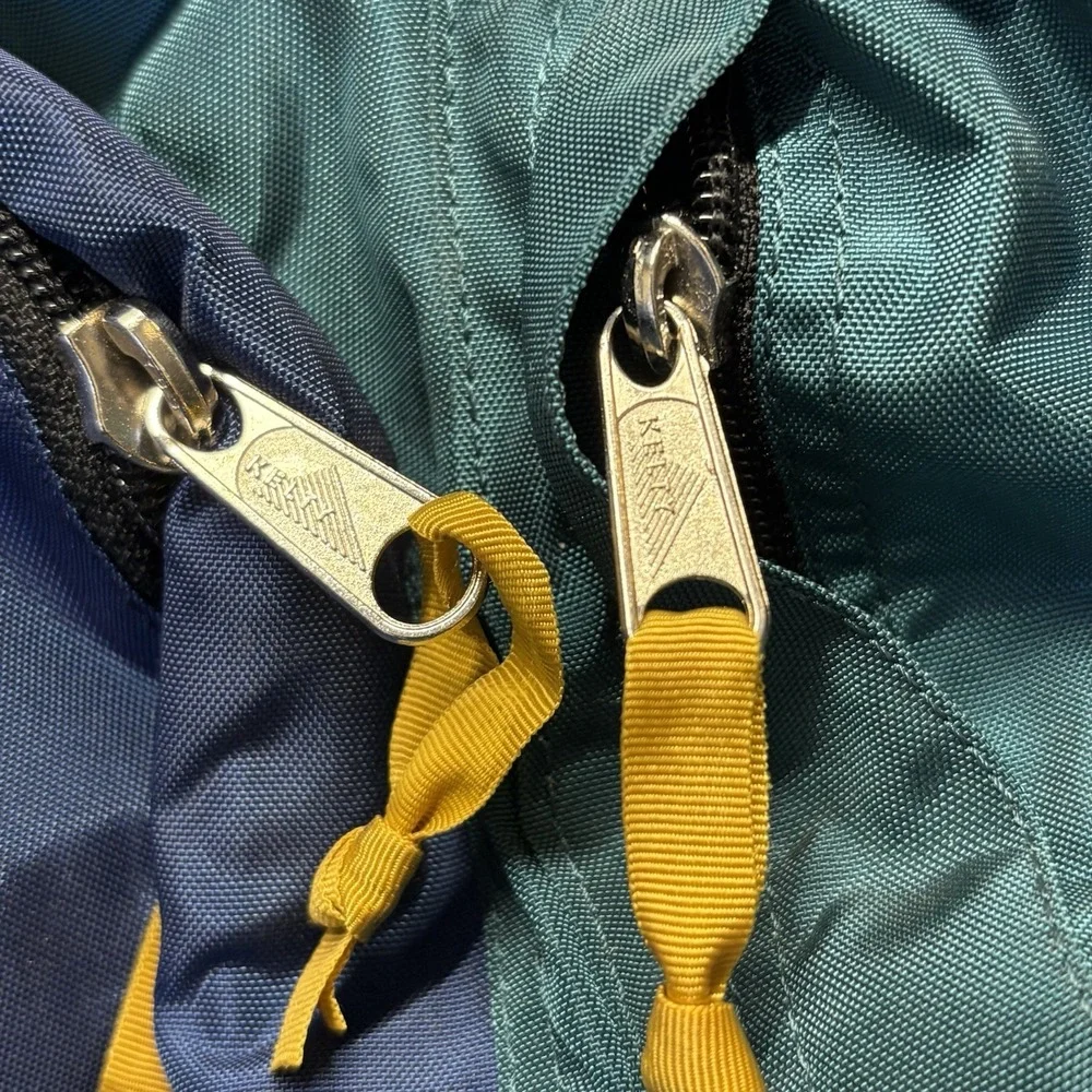 VTG Kelty Yukon External Aluminum Frame Hiking Backpack  Green/Blue Sz L/XL